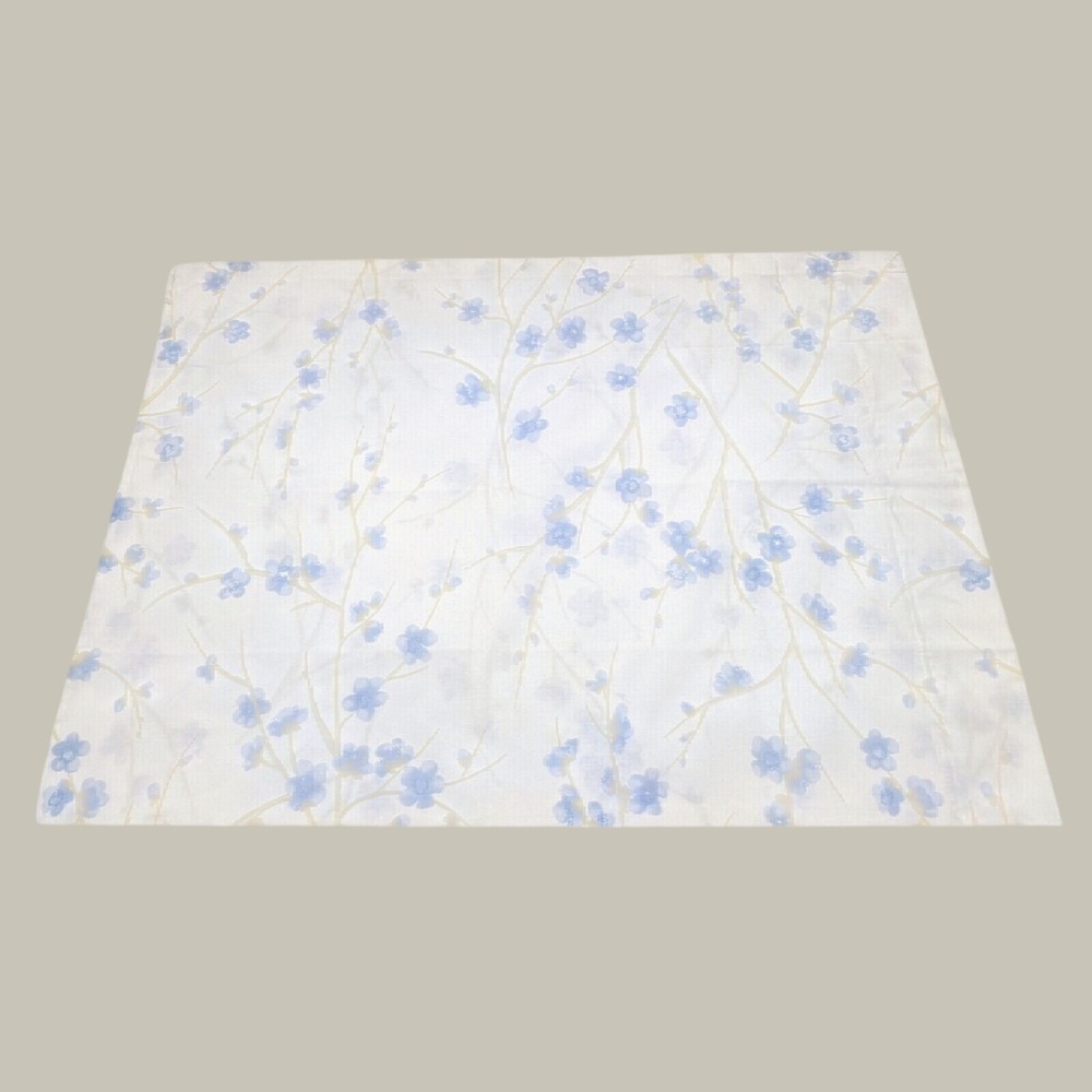 Vintage Dan River Tranquale Standard Pillowcase Blue Floral Percale USA